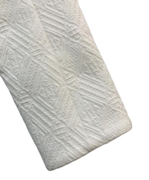 TORY BURCH（トリーバーチ）TORY BURCH (トリーバーチ) 織柄ジャケット ホワイト サイズ:2の古着・服飾アイテム