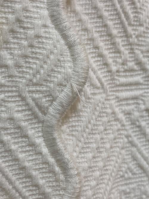 TORY BURCH（トリーバーチ）TORY BURCH (トリーバーチ) 織柄ジャケット ホワイト サイズ:2の古着・服飾アイテム