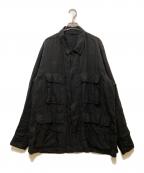 COMOLIコモリ）の古着「リネン B.D.Uジャケット」｜ブラック