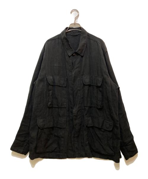 COMOLI（コモリ）COMOLI (コモリ) リネン B.D.Uジャケット ブラック サイズ:2の古着・服飾アイテム