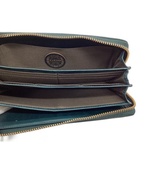 PORTER（ポーター）PORTER (ポーター) WISE  LONG WALLET グリーンの古着・服飾アイテム