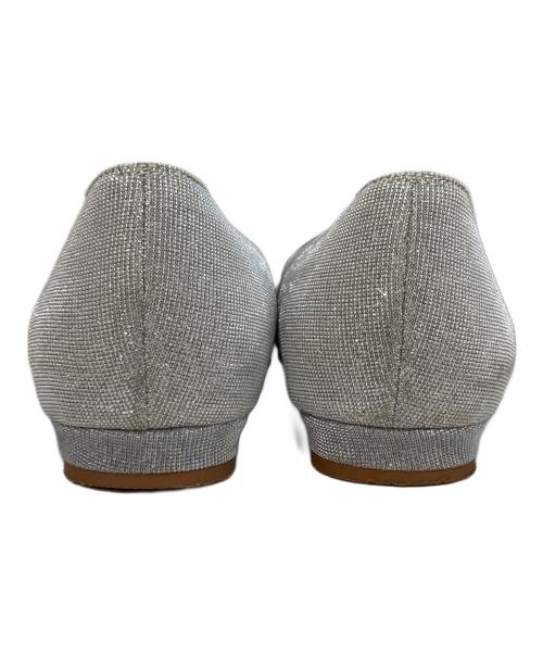 Manolo Blahnik（マノロブラニク）Manolo Blahnik (マノロブラニク) HANGISIFLAT グレー サイズ:38の古着・服飾アイテム