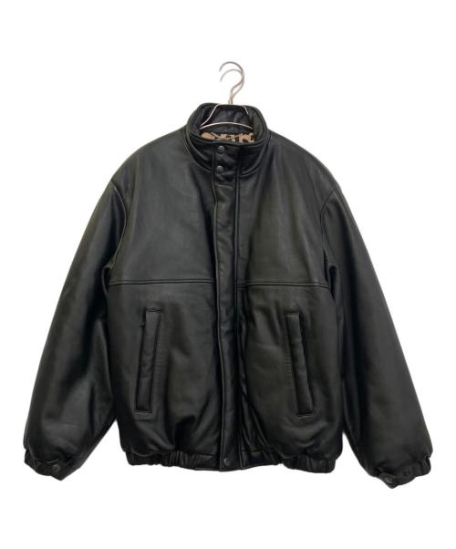 WACKO MARIA（ワコマリア）WACKO MARIA (ワコマリア) LEATHER PUFFER JACKET ( TYPE-2 ) ブラック サイズ:Ｍの古着・服飾アイテム