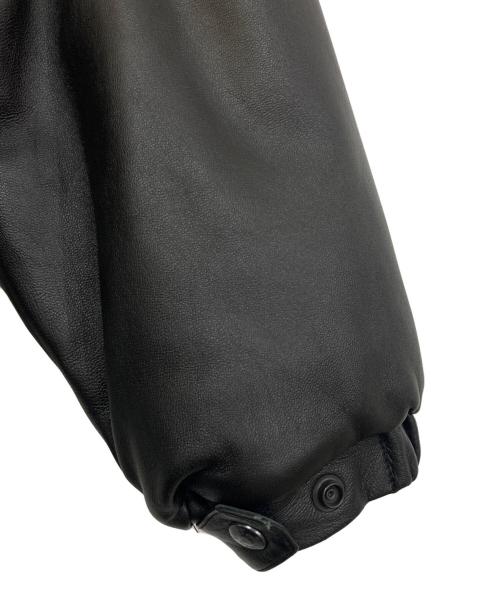 WACKO MARIA（ワコマリア）WACKO MARIA (ワコマリア) LEATHER PUFFER JACKET ( TYPE-2 ) ブラック サイズ:Ｍの古着・服飾アイテム