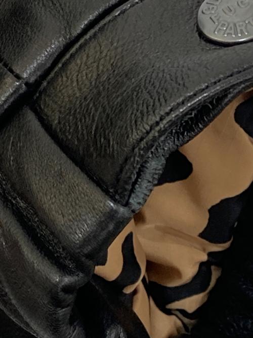 WACKO MARIA（ワコマリア）WACKO MARIA (ワコマリア) LEATHER PUFFER JACKET ( TYPE-2 ) ブラック サイズ:Ｍの古着・服飾アイテム