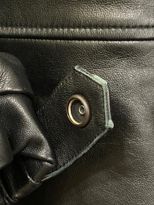 WACKO MARIA（ワコマリア）WACKO MARIA (ワコマリア) LEATHER PUFFER JACKET ( TYPE-2 ) ブラック サイズ:Ｍの古着・服飾アイテム