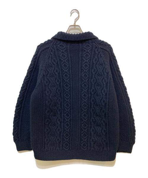 INVERALLAN（インバーアラン）INVERALLAN (インバーアラン) ハンドニットカーディガン ネイビー サイズ:不明(実寸をご参照下さい)の古着・服飾アイテム