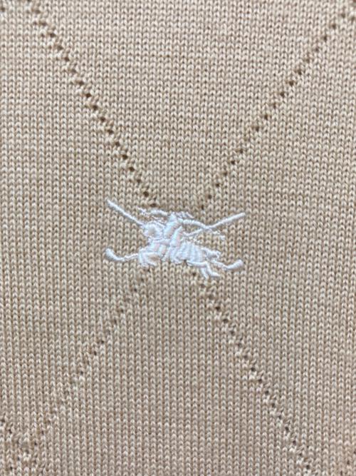 BURBERRY GOLF（バーバリーゴルフ）BURBERRY GOLF (バーバリーゴルフ) ジップアップニットジャケット ブラウン サイズ:Lの古着・服飾アイテム