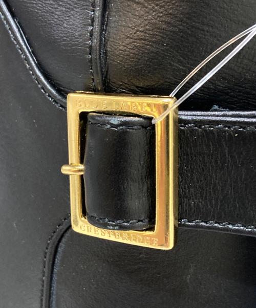 BLUE LABEL CRESTBRIDGE（ブルーレーベルクレストブリッジ）BLUE LABEL CRESTBRIDGE (ブルーレーベルクレストブリッジ) レザーロングブーツ ブラック サイズ:23 未使用品の古着・服飾アイテム