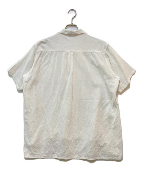 Y's for men（ワイズフォーメン）Y's for men (ワイズフォーメン) 90`sギャザーショートスリーブシャツ ホワイト サイズ:Mの古着・服飾アイテム