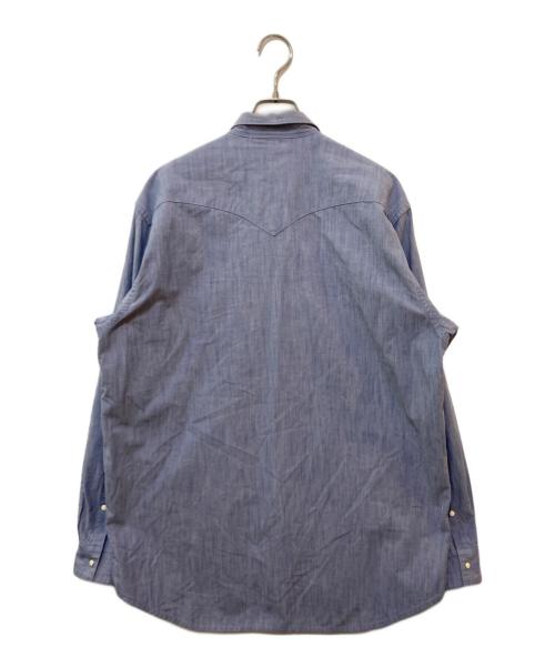 AUBERGE（オーベルジュ）AUBERGE (オーベルジュ) SERGE ROSE シャンブレー ウエスタンシャツ ブルー サイズ:42の古着・服飾アイテム