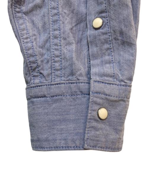 AUBERGE（オーベルジュ）AUBERGE (オーベルジュ) SERGE ROSE シャンブレー ウエスタンシャツ ブルー サイズ:42の古着・服飾アイテム