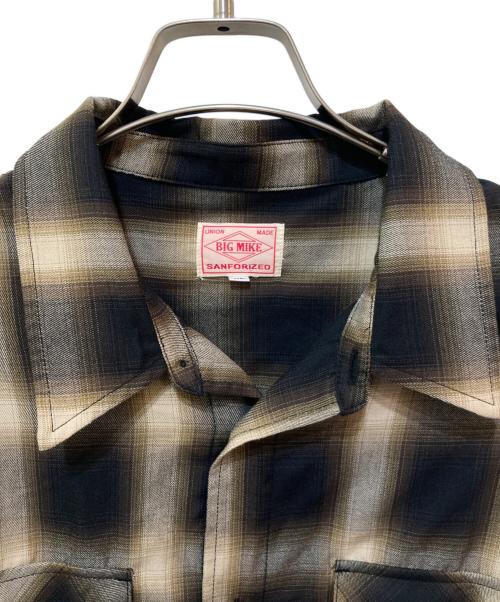 BIG MIKE（ビックマイク）BIG MIKE (ビックマイク) OMBLE CHECK ブラウン サイズ:XLの古着・服飾アイテム