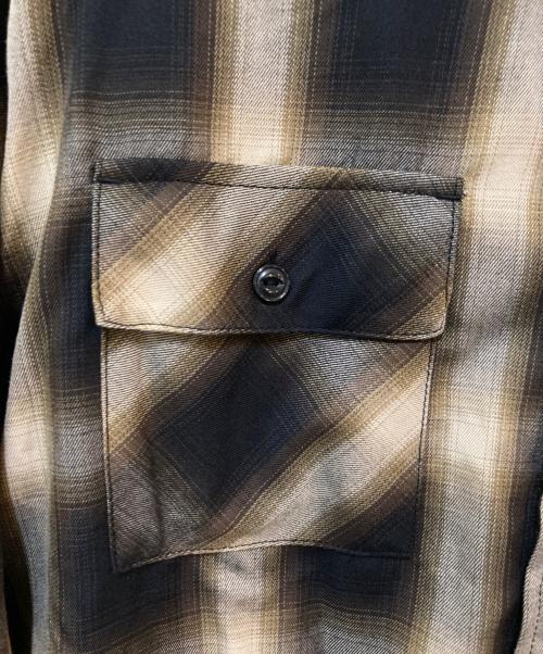 BIG MIKE（ビックマイク）BIG MIKE (ビックマイク) OMBLE CHECK ブラウン サイズ:XLの古着・服飾アイテム