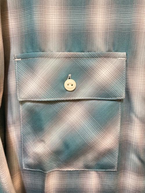 BIG MIKE（ビックマイク）BIG MIKE (ビックマイク) オンブレチェックシャツ ブルー サイズ:XLの古着・服飾アイテム