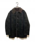 PERVERZEパーバーズ）の古着「エコレザージャケット 0121030004」｜ブラウン