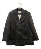 GANNIガニー）の古着「ストライプテーラードジャケット」｜グレー