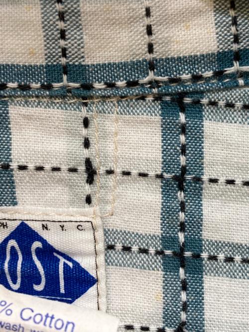 POST O'ALLS（ポストオーバーオールズ）POST O'ALLS (ポストオーバーオールズ) チェックシャツ ネイビー サイズ:Mの古着・服飾アイテム