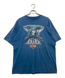 HARLEY-DAVIDSON（ハーレーダビッドソン）の古着「プリントTシャツ」｜ネイビー