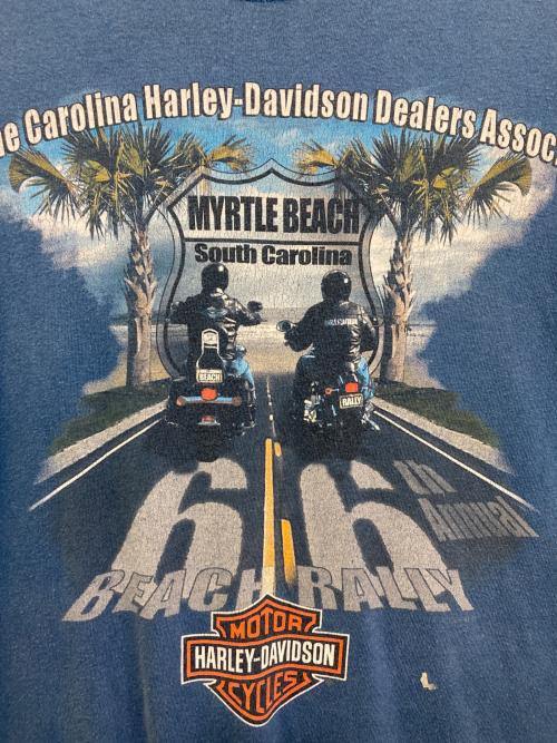HARLEY-DAVIDSON（ハーレーダビッドソン）HARLEY-DAVIDSON (ハーレーダビッドソン) プリントTシャツ ネイビー サイズ:-の古着・服飾アイテム