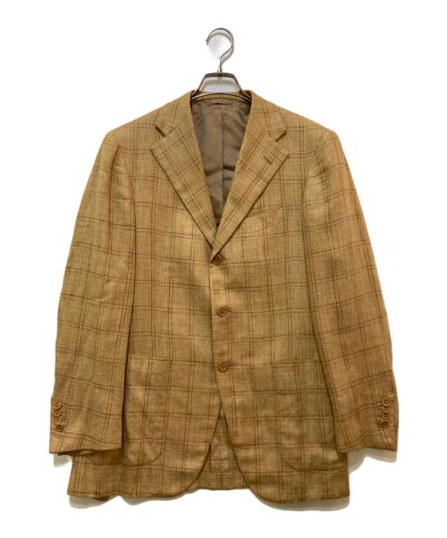 sartoria partenopea（サルトリアパルテノペア）sartoria partenopea (サルトリアパルテノペア) シルクリネンジャケット ベージュ サイズ:46の古着・服飾アイテム