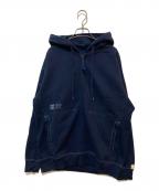 NEW BALANCEニューバランス）の古着「1000 Sweatshirt Full Zip Hoodie」｜ネイビー