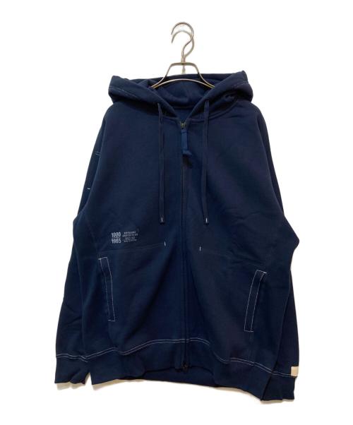 NEW BALANCE（ニューバランス）NEW BALANCE (ニューバランス) 1000 Sweatshirt Full Zip Hoodie ネイビー サイズ:M 未使用品の古着・服飾アイテム