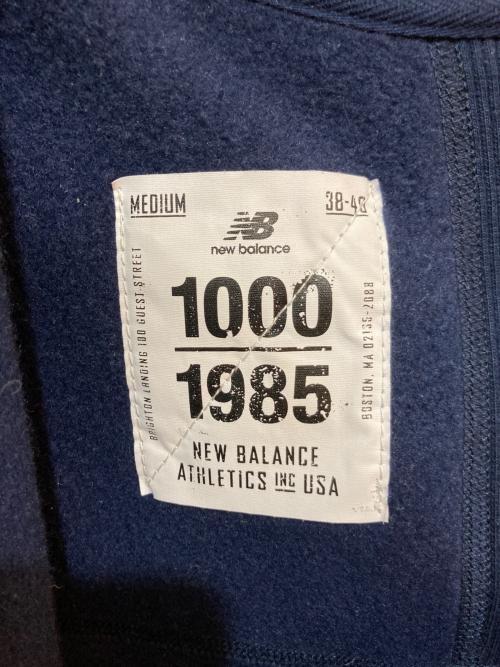 NEW BALANCE（ニューバランス）NEW BALANCE (ニューバランス) 1000 Sweatshirt Full Zip Hoodie ネイビー サイズ:Mの古着・服飾アイテム