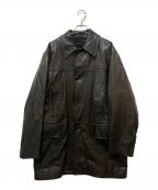 COMOLIコモリ）の古着「LAMB LEATHER COAT Q03-04005」｜ブラック