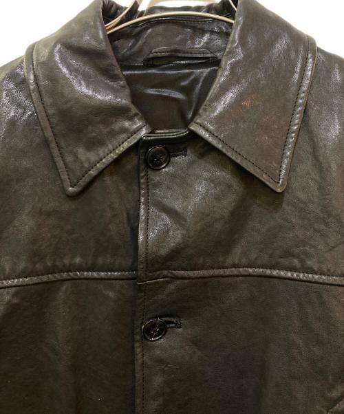 COMOLI（コモリ）COMOLI (コモリ) LAMB LEATHER COAT Q03-04005 ブラック サイズ:2の古着・服飾アイテム