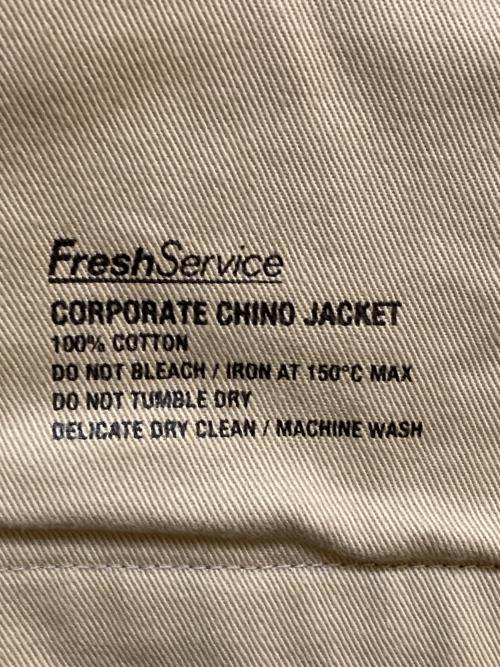 FreshService（フレッシュサービス）FreshService (フレッシュサービス) CORPORATE CHINO JACKET　FSW-23-CT 181 ベージュ サイズ:Lの古着・服飾アイテム