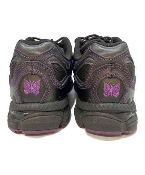 asics（アシックス）asics (アシックス) Needles (ニードルズ) GEL-NYC　1201B008-001 パープル×ブラック サイズ:26.5の古着・服飾アイテム