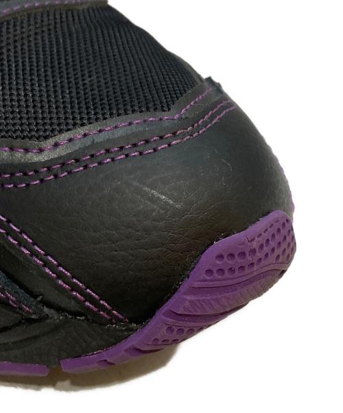 asics（アシックス）asics (アシックス) Needles (ニードルズ) GEL-NYC　1201B008-001 パープル×ブラック サイズ:26.5の古着・服飾アイテム