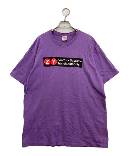 SUPREME（シュプリーム）SUPREME (シュプリーム) ZOO YORK TRANSIT TEE パープル サイズ:XLの古着・服飾アイテム