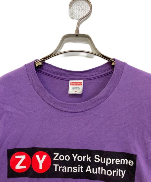SUPREME（シュプリーム）SUPREME (シュプリーム) ZOO YORK TRANSIT TEE パープル サイズ:XLの古着・服飾アイテム