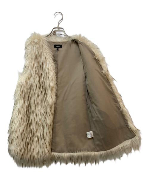 theory（セオリー）theory (セオリー) エコファーベスト ベージュ サイズ:Pの古着・服飾アイテム