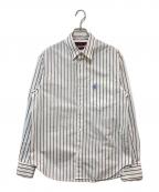 GUCCIグッチ）の古着「Embroidered Poplin Shirt」｜パープル