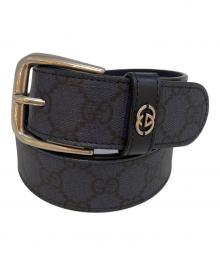 GUCCI（グッチ）の古着「GGスプリームベルト　673921」｜ネイビー