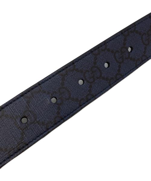 GUCCI（グッチ）GUCCI (グッチ) GGスプリームベルト　673921 ネイビーの古着・服飾アイテム