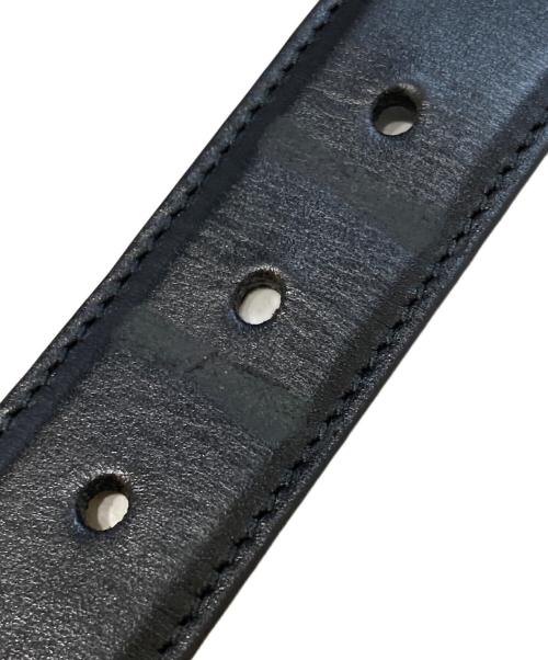 GUCCI（グッチ）GUCCI (グッチ) スクエア GGバックル レザーベルト　731775 ブラックの古着・服飾アイテム