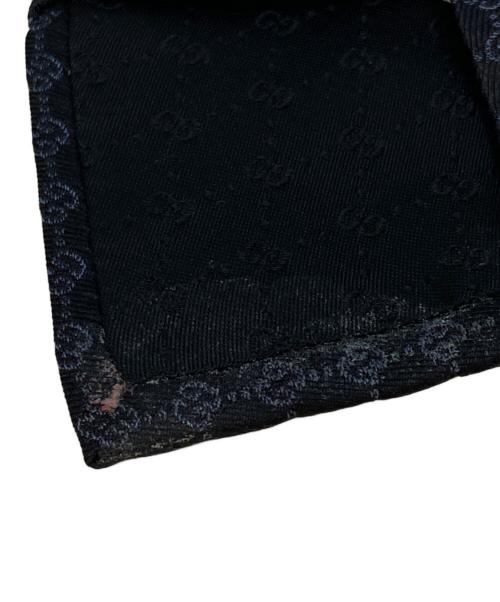 GUCCI（グッチ）GUCCI (グッチ) GG シルクジャカード ネクタイ　744379 ネイビー サイズ:148×7の古着・服飾アイテム