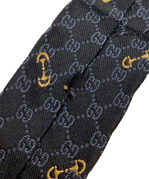 GUCCI（グッチ）GUCCI (グッチ) GG シルクジャカード ネクタイ　744379 ネイビー サイズ:148×7の古着・服飾アイテム