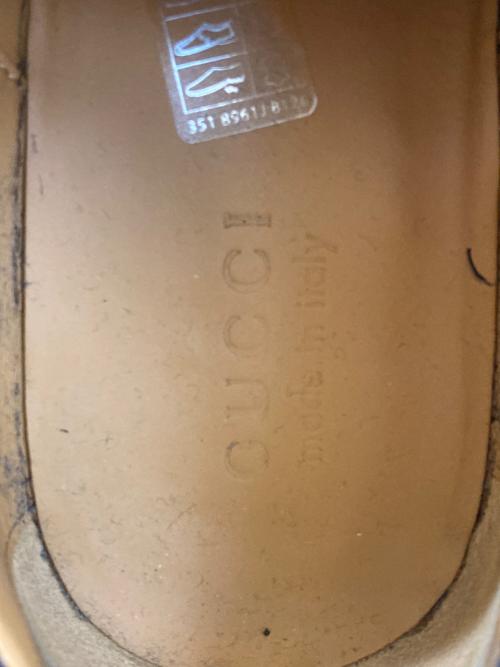 GUCCI（グッチ）GUCCI (グッチ) GG Logo Derby Shoes　750310 ブラック サイズ:81/2の古着・服飾アイテム