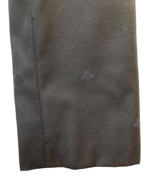 GUCCI（グッチ）GUCCI (グッチ) ストレートフィット ハチ ギャバジン スーツ ブラック サイズ:7-46Rの古着・服飾アイテム