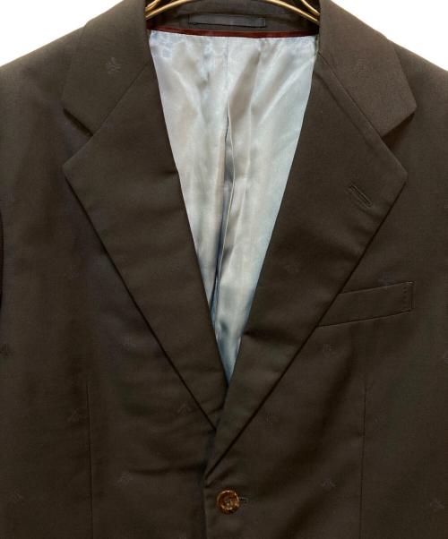 GUCCI（グッチ）GUCCI (グッチ) ストレートフィット ハチ ギャバジン スーツ ブラック サイズ:7-46Rの古着・服飾アイテム