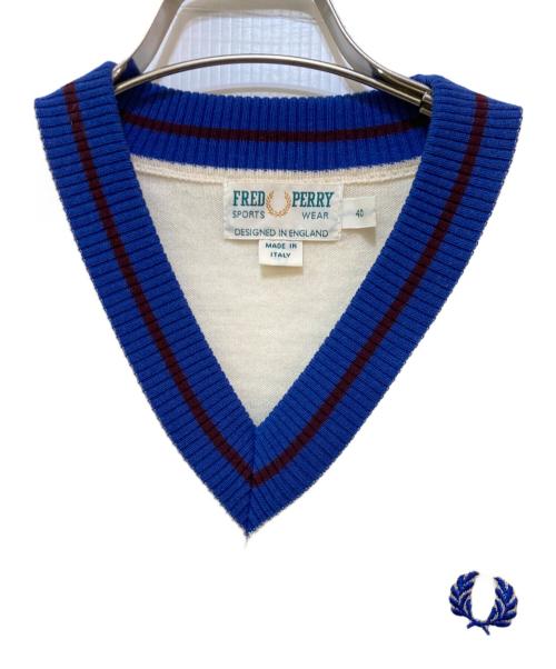 FRED PERRY（フレッドペリー）FRED PERRY (フレッドペリー) チルデンセーター アイボリー サイズ:40の古着・服飾アイテム
