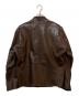 FULL NELSON (フルネルソン) カウレザージャケット ブラウン サイズ:42：15000円