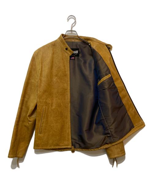 Schott（ショット）Schott (ショット) レザージャケット ベージュ サイズ:Sの古着・服飾アイテム