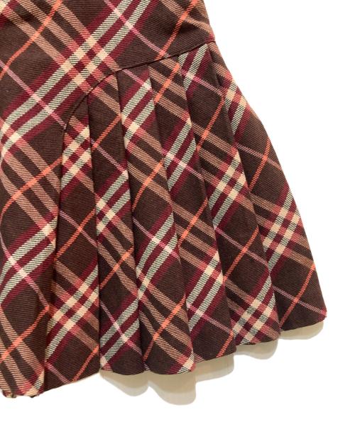 BURBERRY BLUE LABEL（バーバリー ブルー レーベル）BURBERRY BLUE LABEL (バーバリーロンドンブルーレーベル) ノバチェックノースリーブワンピース FMF33-657-56 ブラウン サイズ:36の古着・服飾アイテム