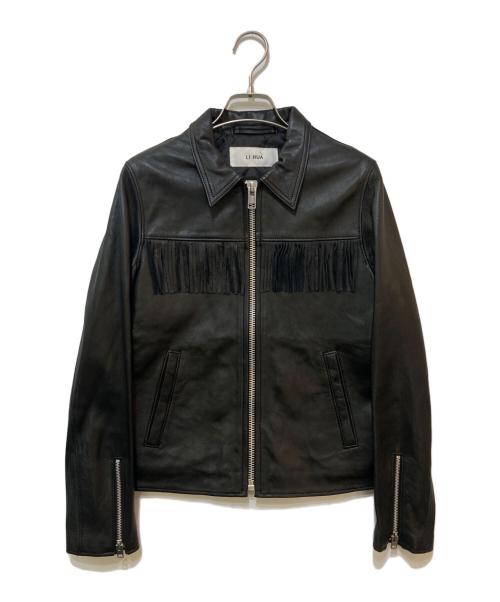 LI HUA（リーファー）LI HUA (リーファー) ADDICT CLOTHES (アディクト クローズ) ラムレザーフリンジライダースジャケット ブラック サイズ:38の古着・服飾アイテム